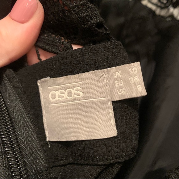 ASOS Black Jumpsuit with Lace Detail - Picture 11 of 11